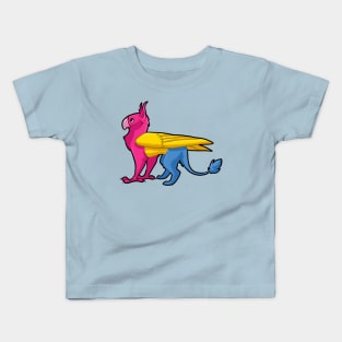 Pansexual Pride Gryphon Kids T-Shirt